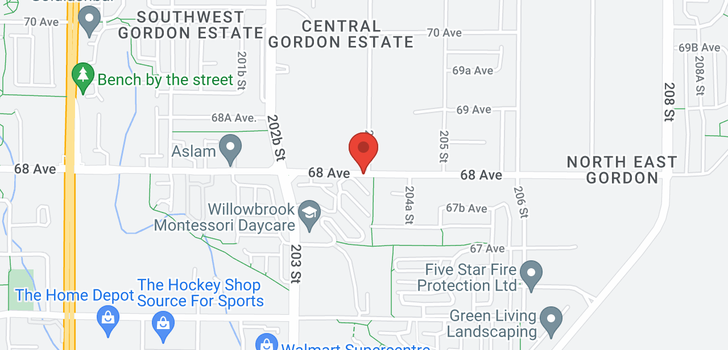 map of 53 20350 68 AVENUE